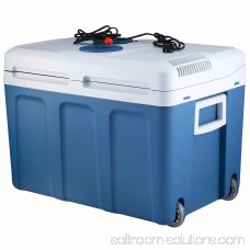 Knox 48 Quart Electric Cooler/Warmer with Dual AC and DC Power Cords (Blue)